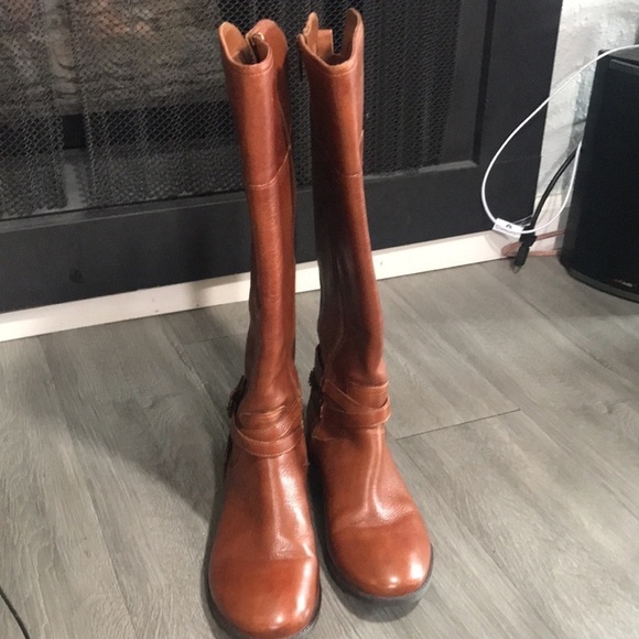 Marc Fisher “Alexis” Brown Leather Round Toe Boots size 9.5 - Picture 6 of 13